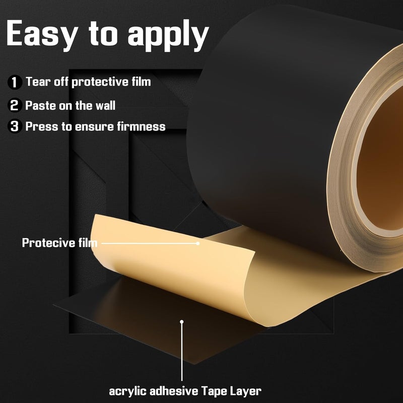 Feifeiya Window Flashing Tape 3.75 Inch x 100 ft Acrylic Adhesive UV Resistant Flashing Tape Waterproof, Self Adhesive & Self Sealing for Window and Door Frames - Image 3